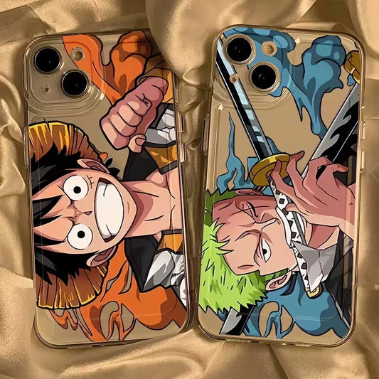 One PIECE Luffy and Solon Handsome Phone Case for iPhone