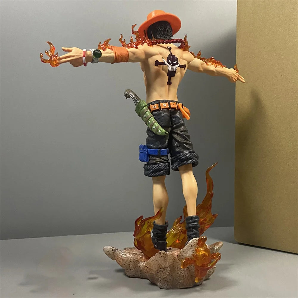 28cm Anime One Piece Ace Figure Portgas D Ace