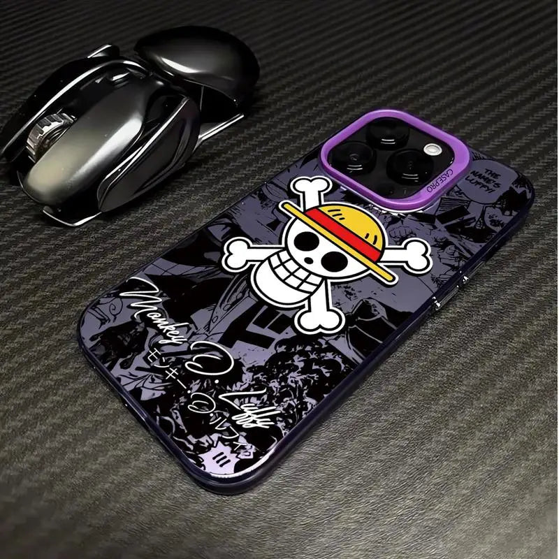 Ones Pieces Luffyy Logo Phone Case for Apple iPhone