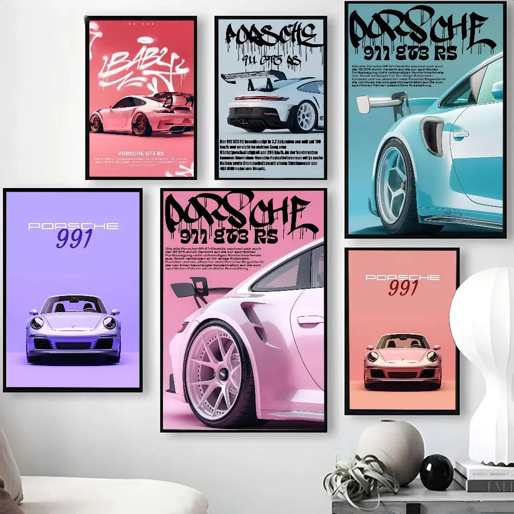 Luxury Classic Latest Sports Car 911 GT3 RS Poster