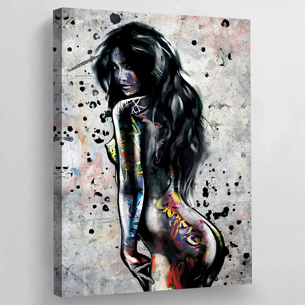 Street Art Female Body Wall Art Graffiti