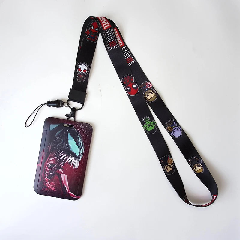 Anime Credential HolderCool Keychain Lanyard For Keys ID Card Sleeve Badge Holder Cartoon Keyring Neck