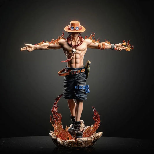 28cm Anime One Piece Ace Figure Portgas D Ace