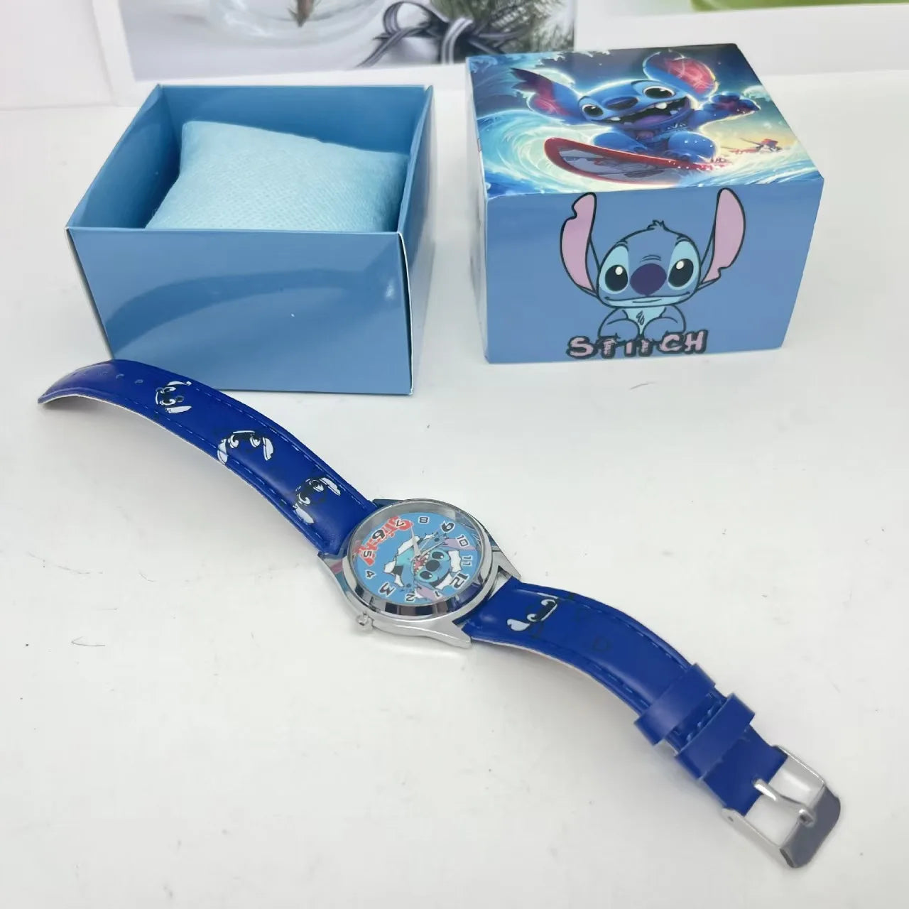 Anme Stitch Pointer Quartz Watch with Box Kawaii Stitch