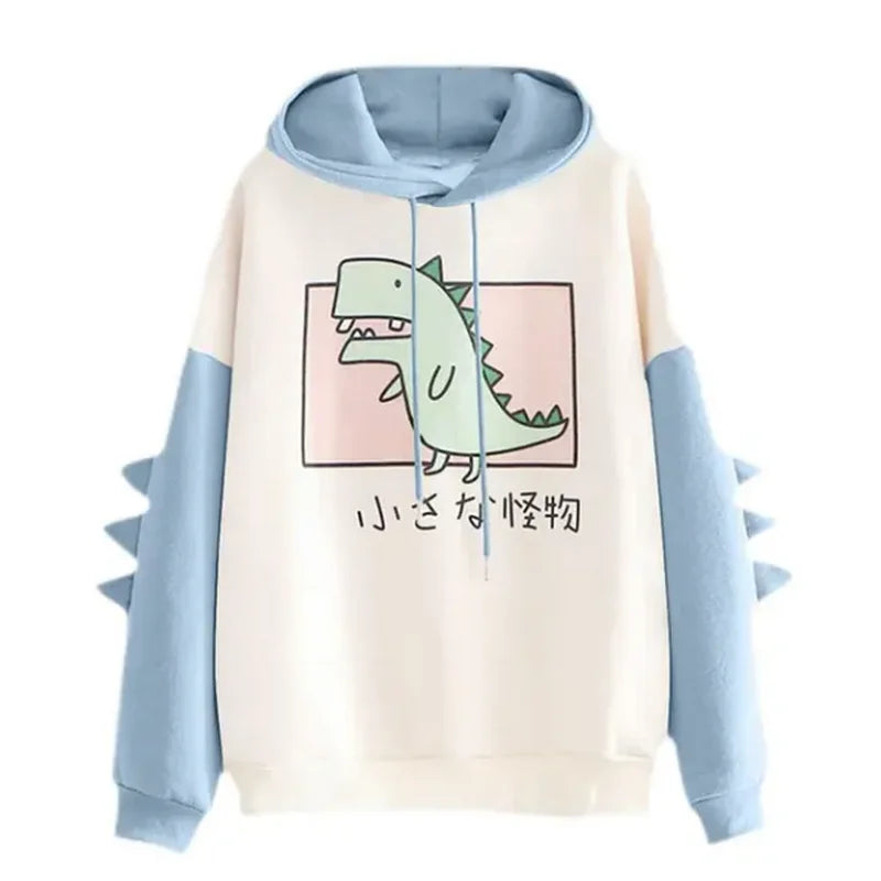 Cute Dinosaur Cartoon Hoodie