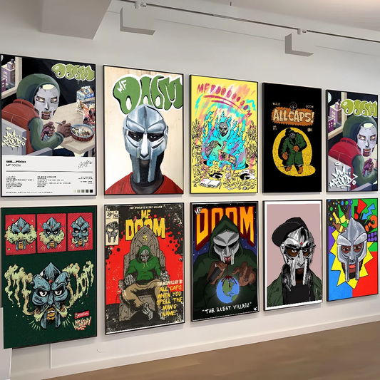 M-MF Style D-DOOM Comic Music Classic Vintage Posters