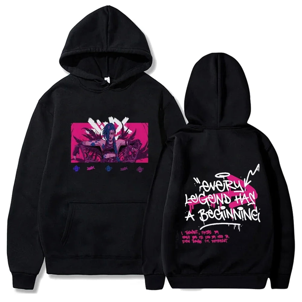 Arcane Jinx Graffiti Hoodies