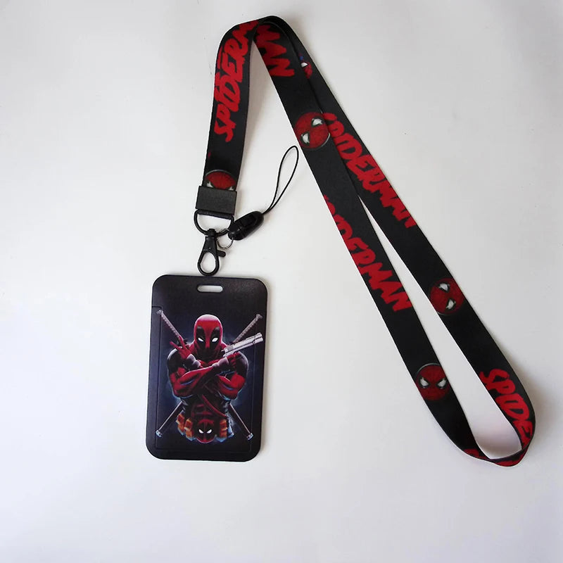 Anime Credential HolderCool Keychain Lanyard For Keys ID Card Sleeve Badge Holder Cartoon Keyring Neck